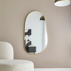 Sage 110cm Organic Mirror Gold lifestyle image