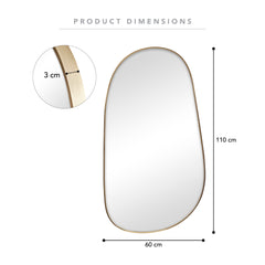 Sage 110cm Organic Mirror Gold product image 3