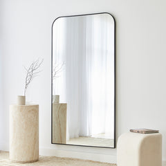 Ivy 165cm Rounded Mirror Black product image 4