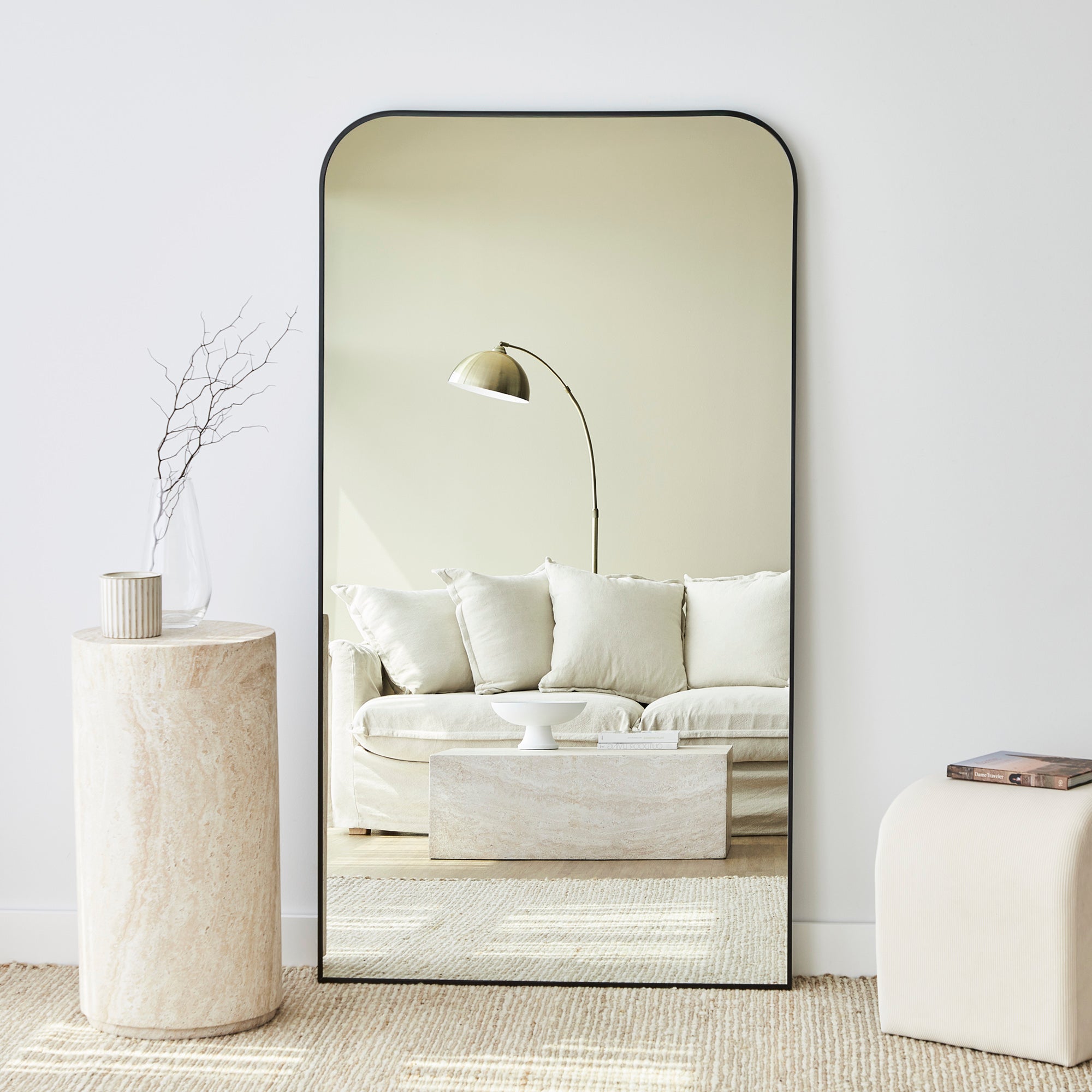 Ivy 165cm Rounded Mirror Black product image 6