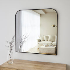 Ivy 90cm Rounded Mirror Black product image 4