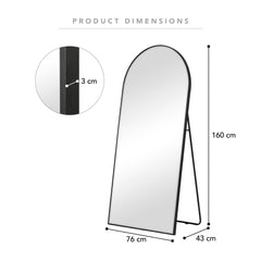 Cindy 160cm Arch Mirror Black product image 3