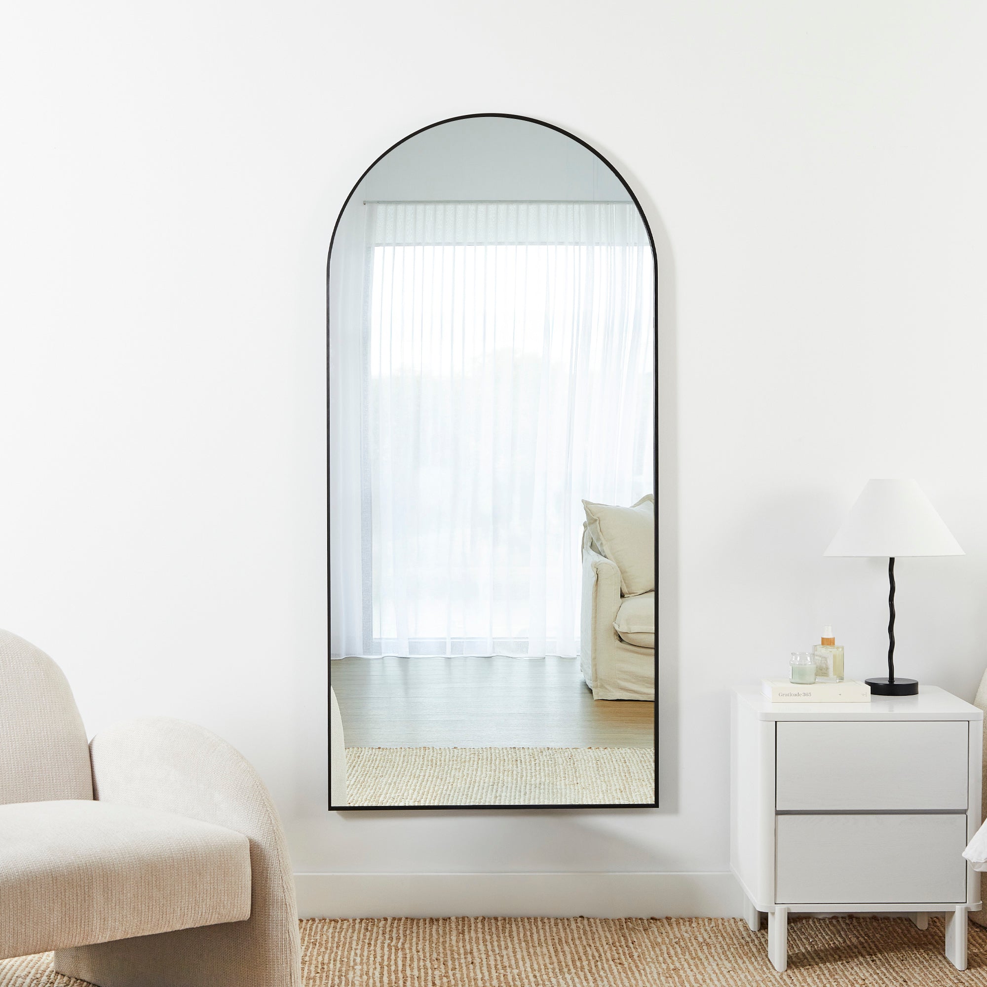Cindy 160cm Arch Mirror Black product image 4