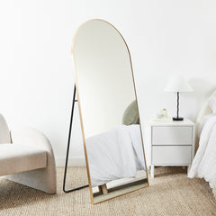 Cindy 160cm Arch Mirror Gold lifestyle image