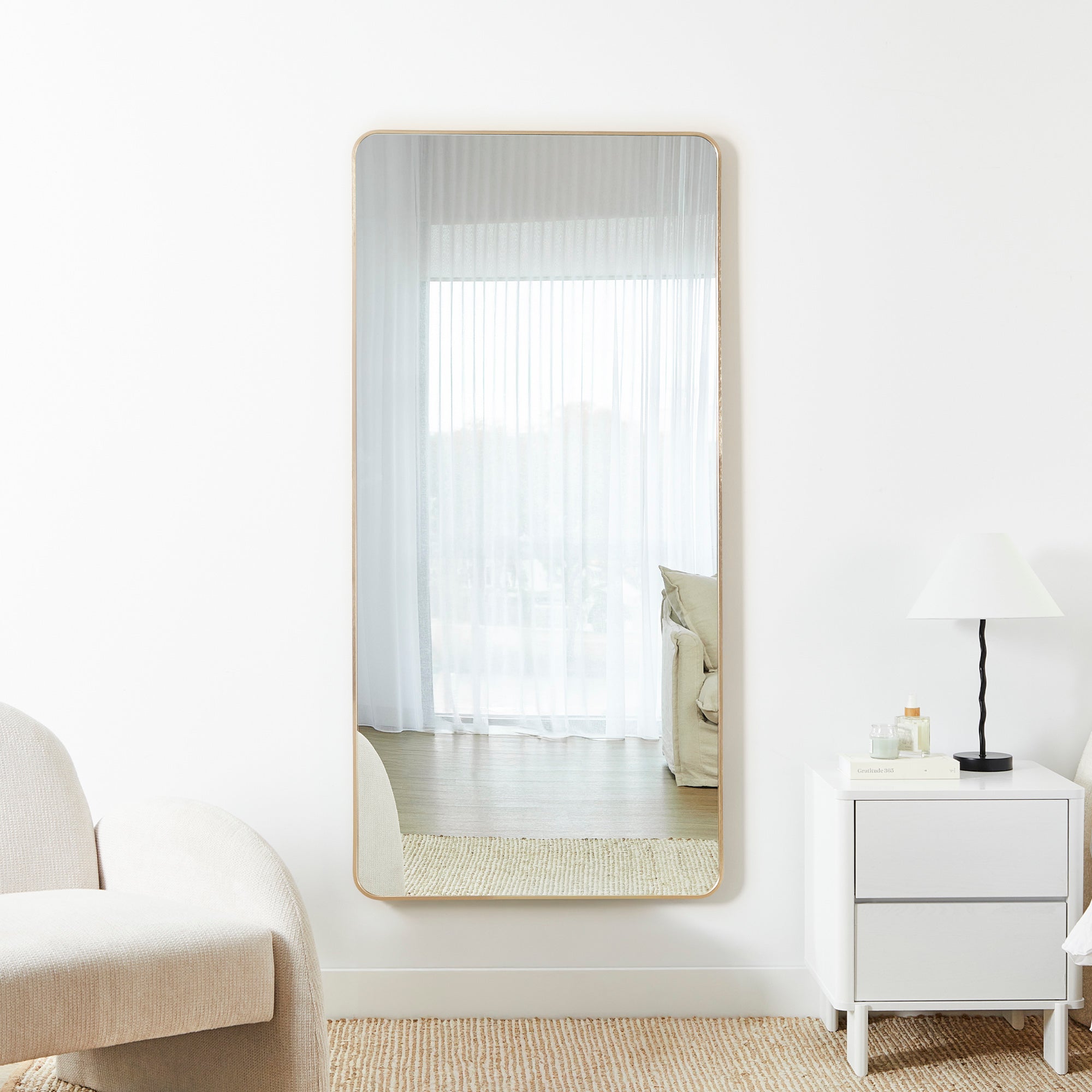 Elle 160cm Arch Mirror Gold product image 4