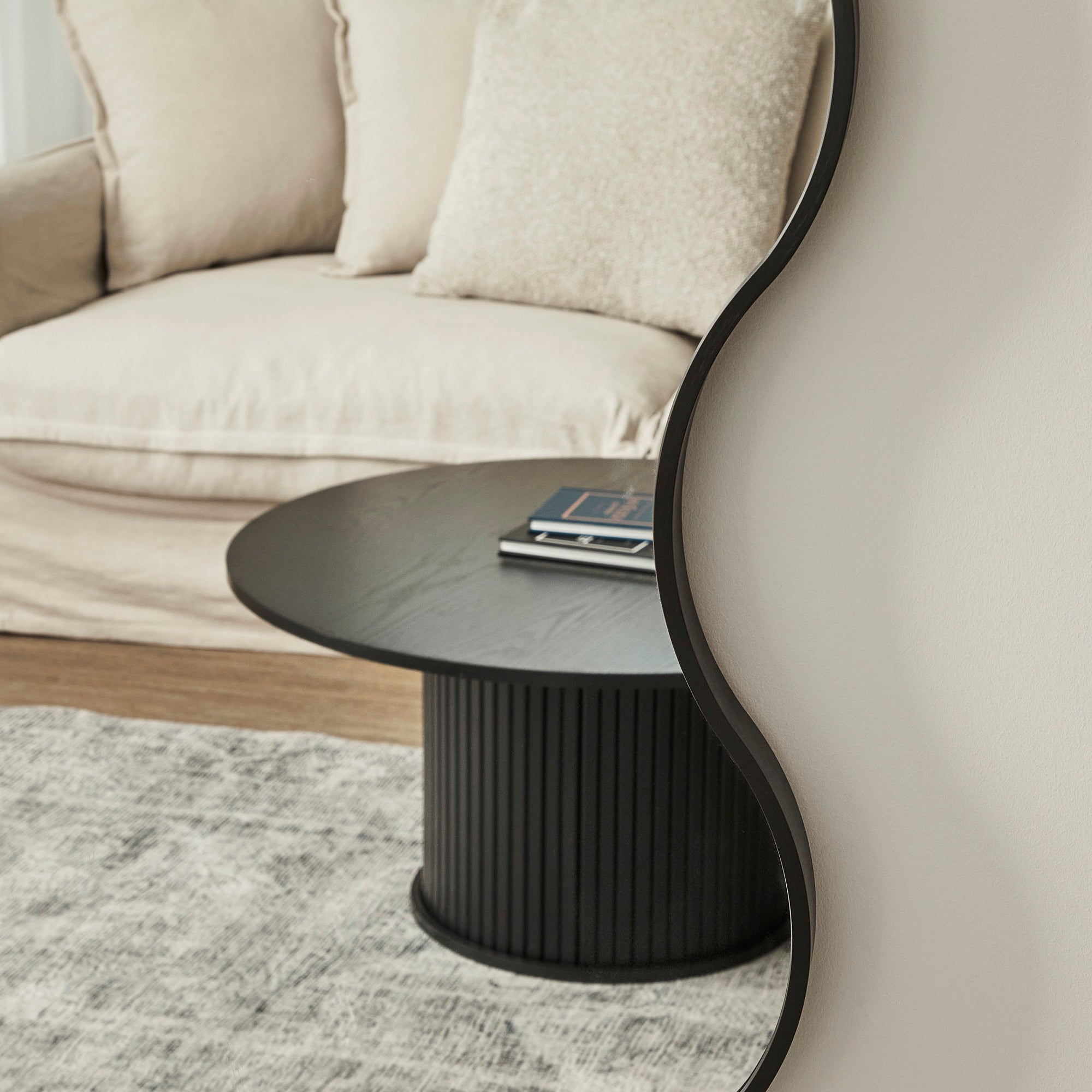 Wavy 165cm Mirror Black product image 5