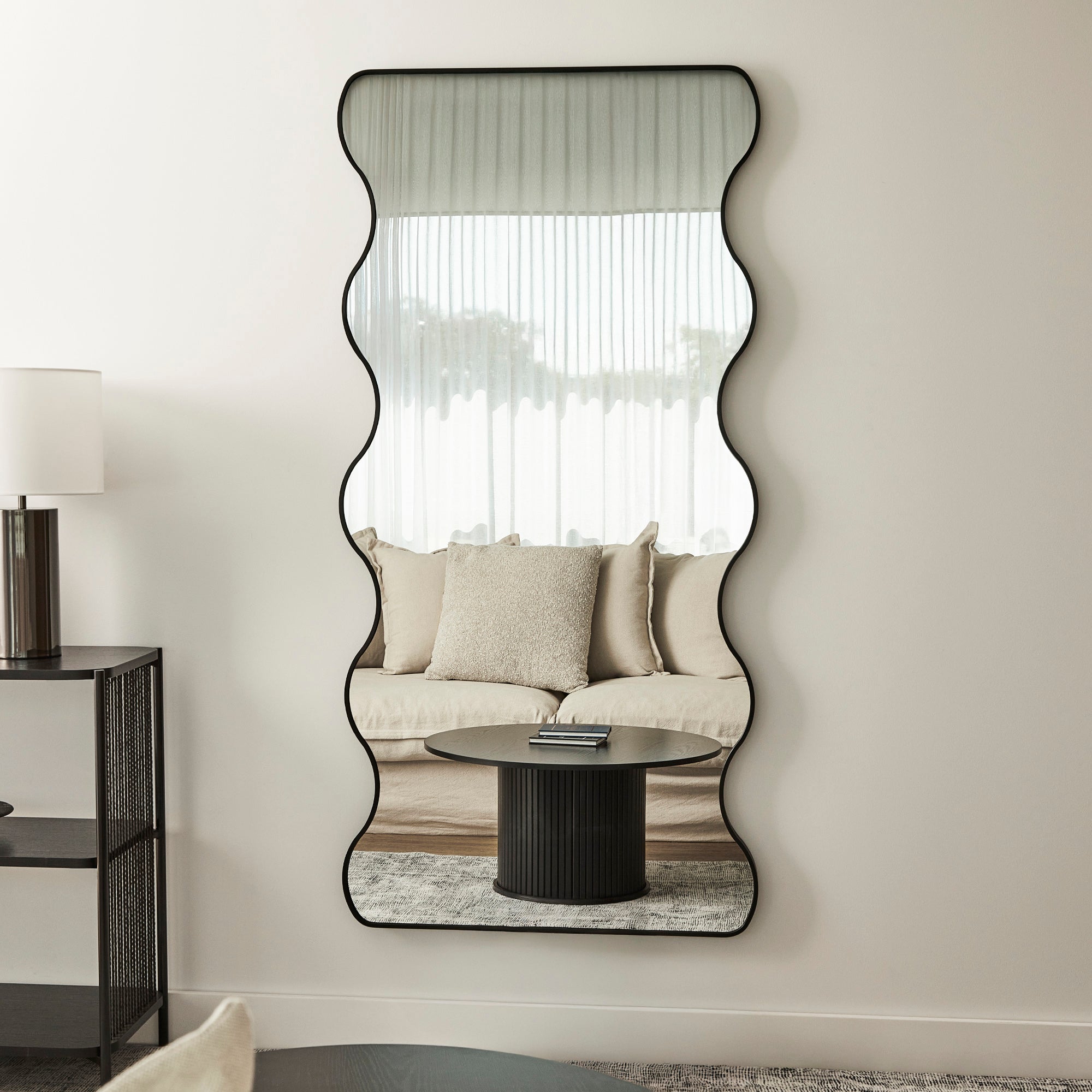 Wavy 165cm Mirror Black product image 6