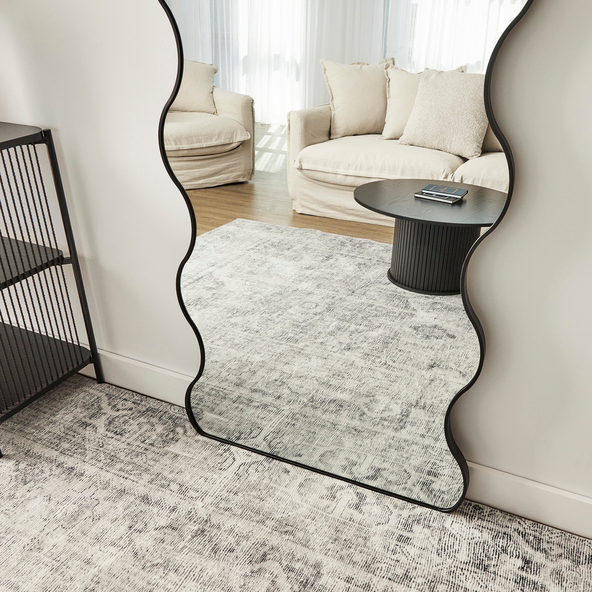 Wavy 165cm Mirror Black product image 7