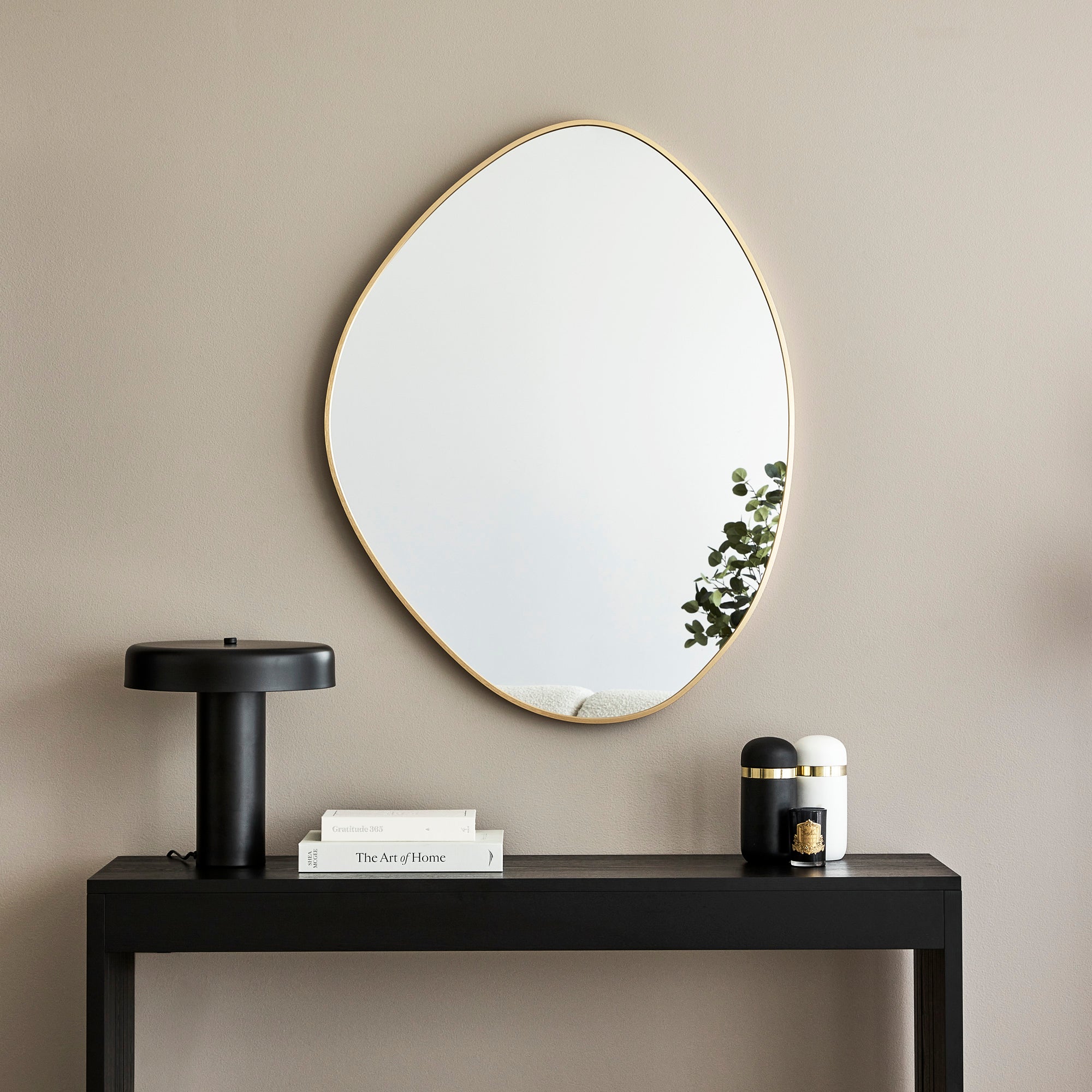 Kai 90cm Pebble Mirror Gold product image 5