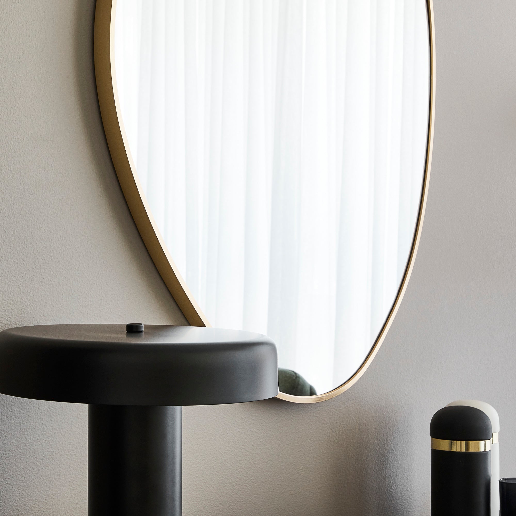 Kai 90cm Pebble Mirror Gold product image 6