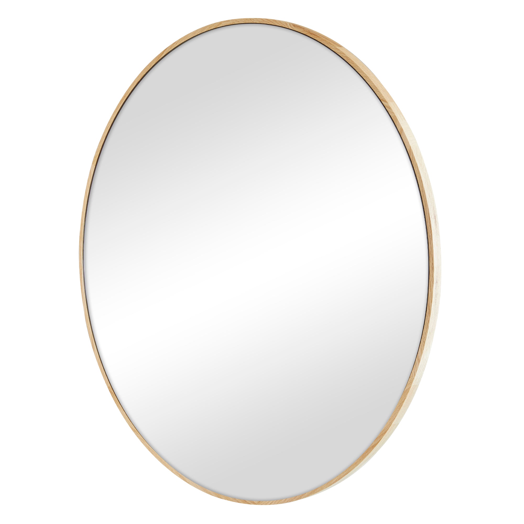 Oakleigh 80cm Round Solid Oak Mirror product image 7