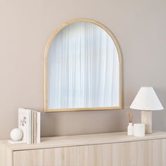 Oakleigh 85cm Arch Solid Oak Mirror product image 4