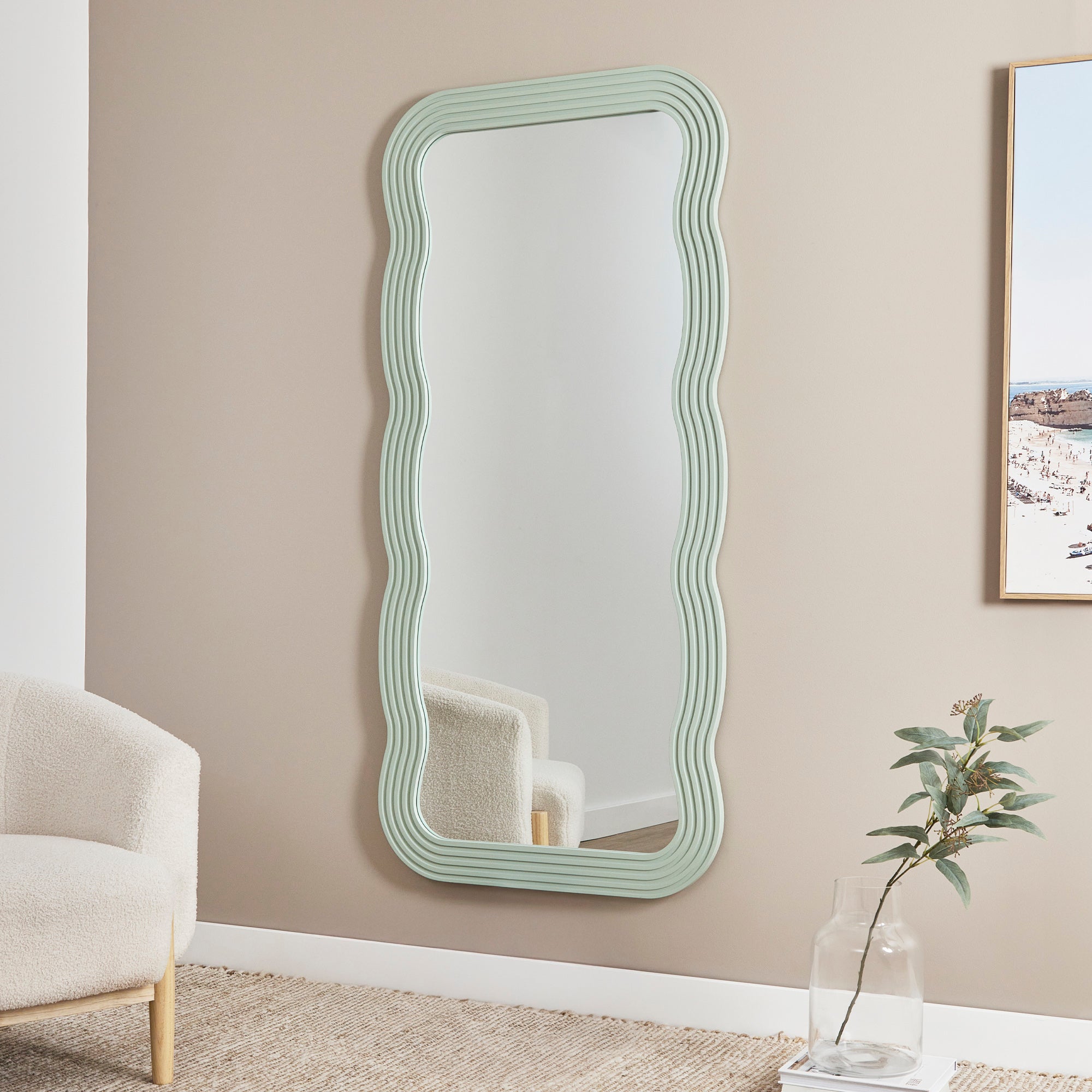 Jesse 170cm Squiggle Mirror Green product image 4