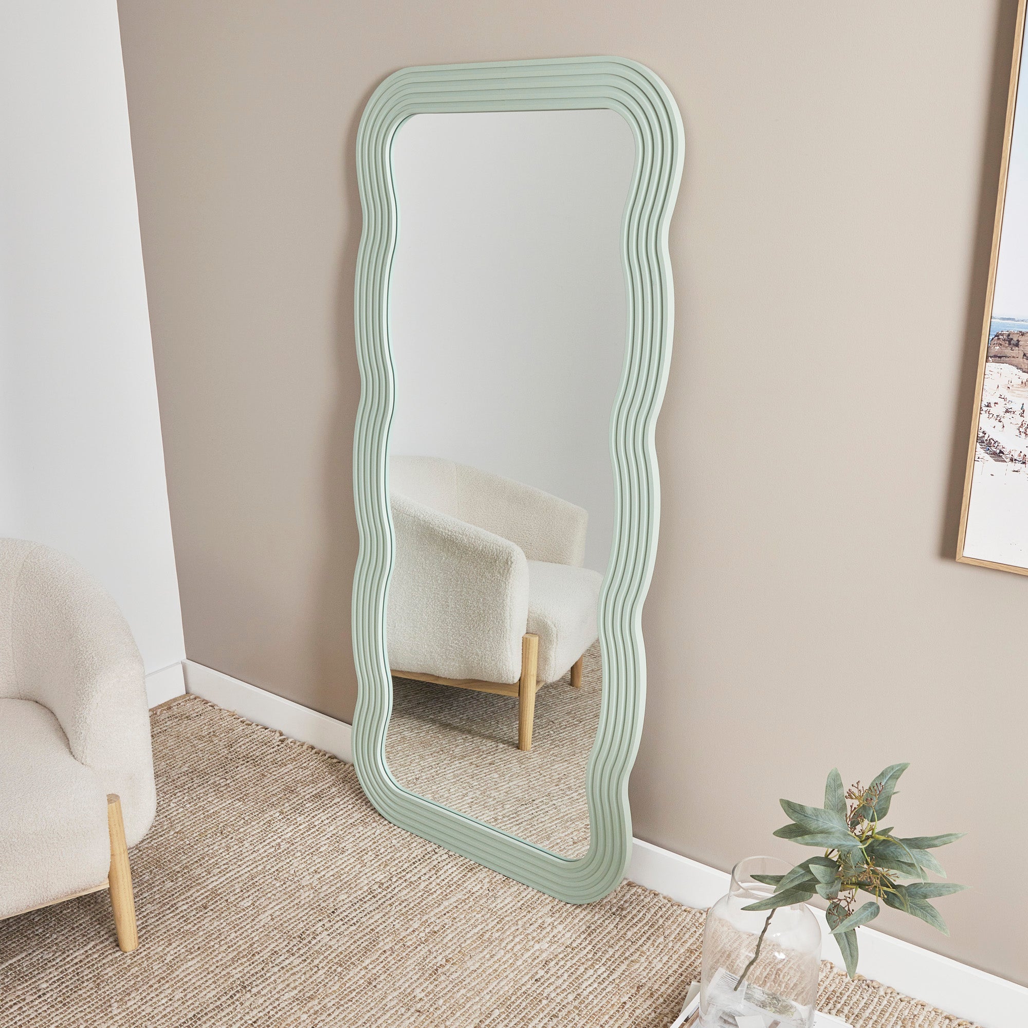 Jesse 170cm Squiggle Mirror Green product image 7