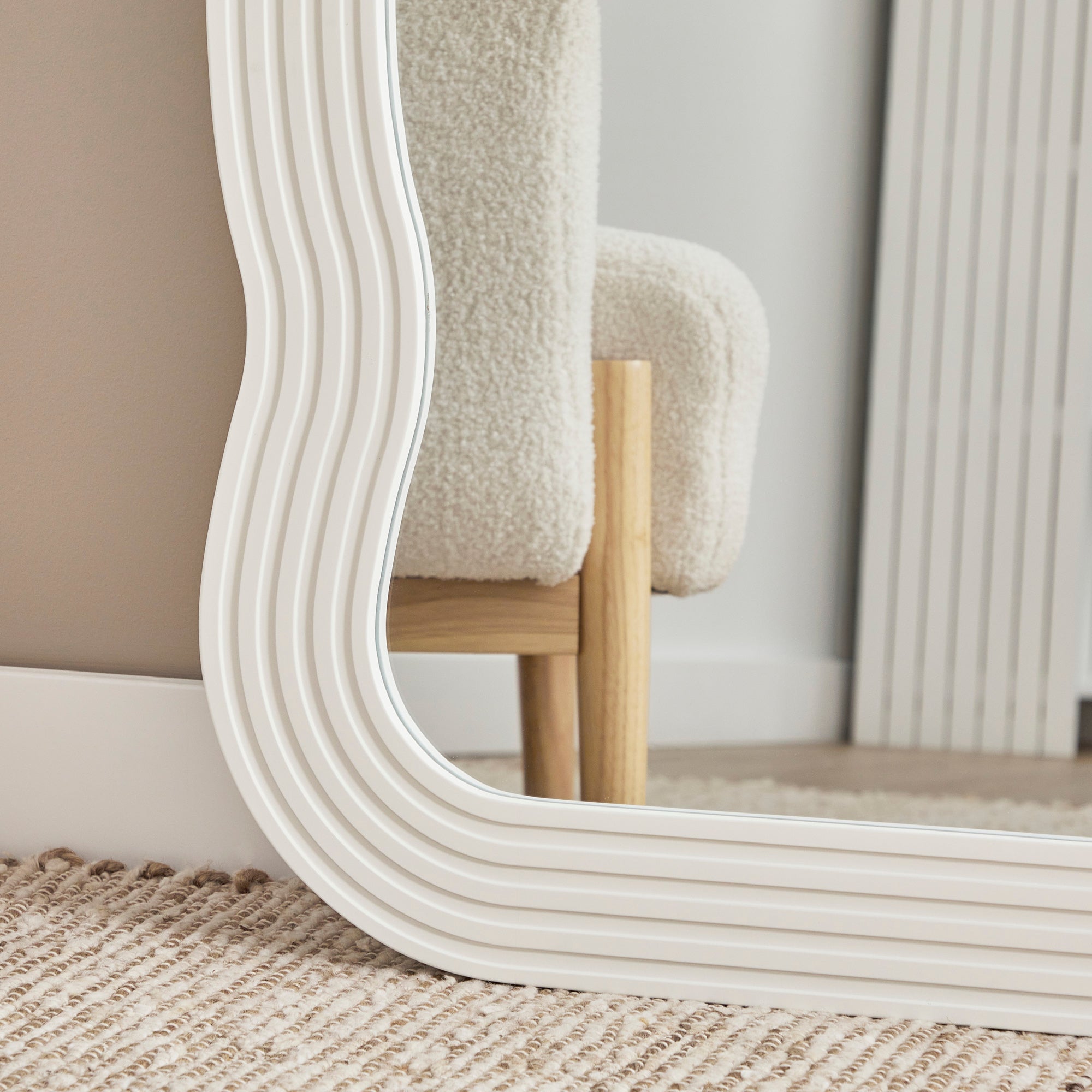 Jesse 177cm Squiggle Mirror White product image 5