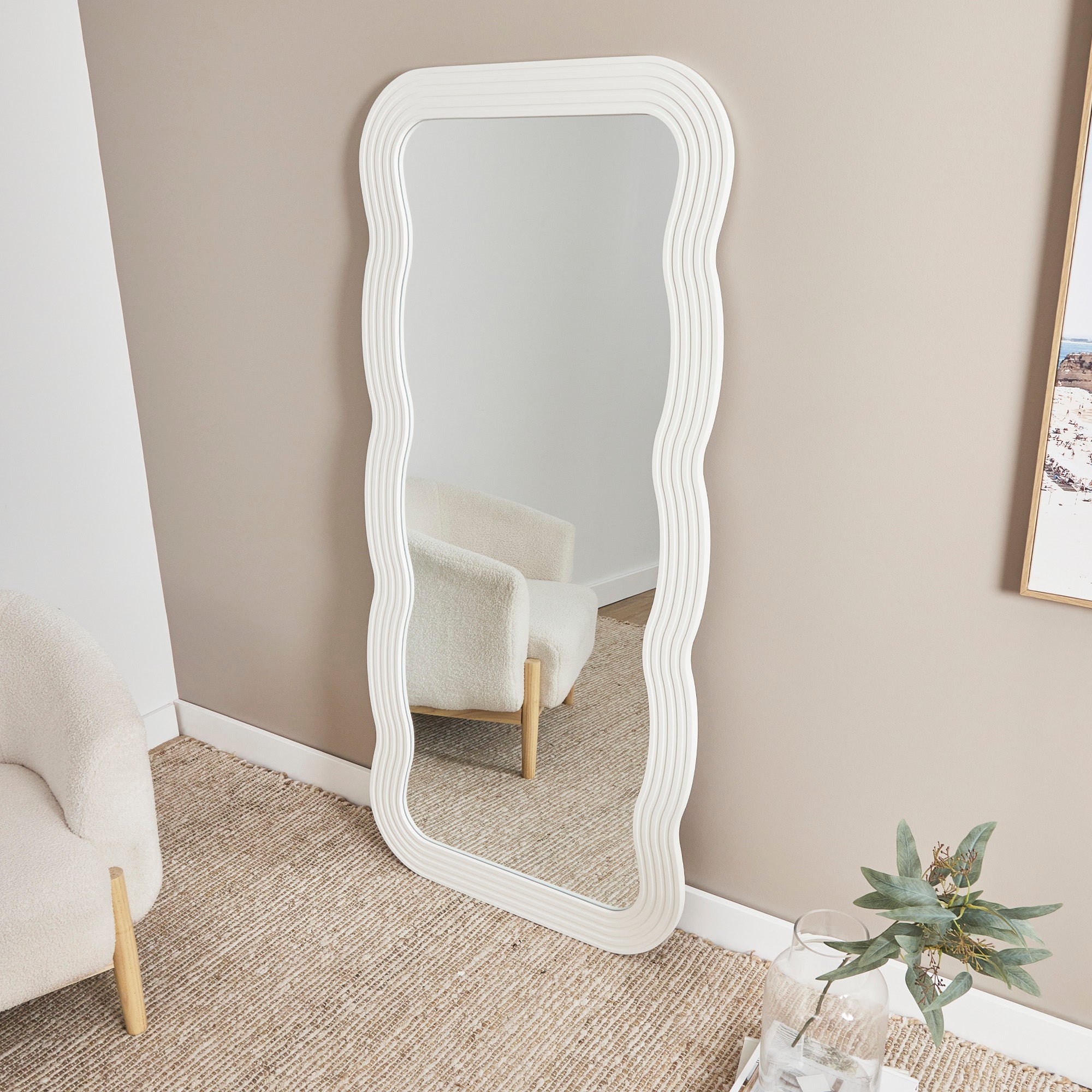 Jesse 177cm Squiggle Mirror White product image 7
