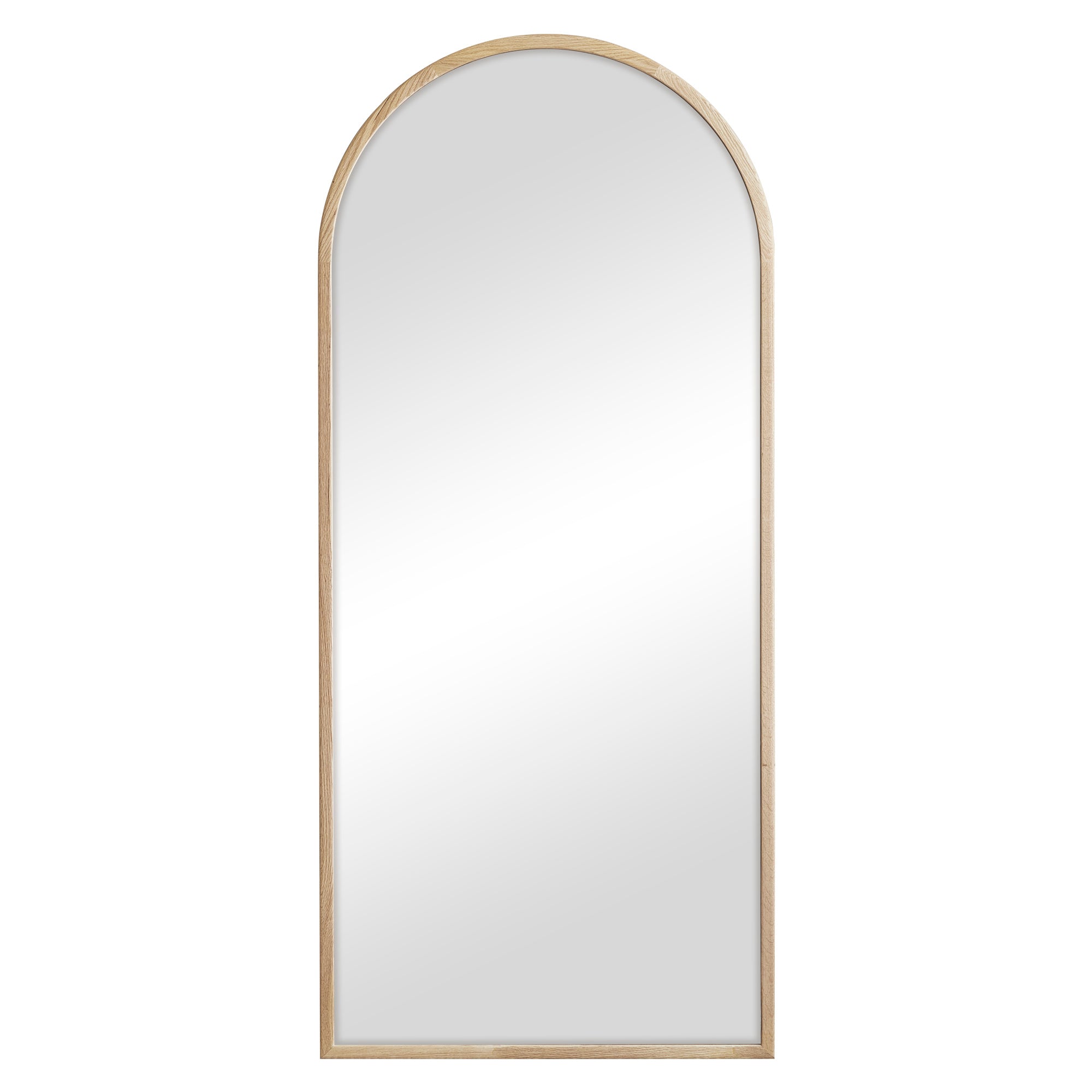Oakleigh 180cm Arch Solid Oak Mirror Natural product image 2