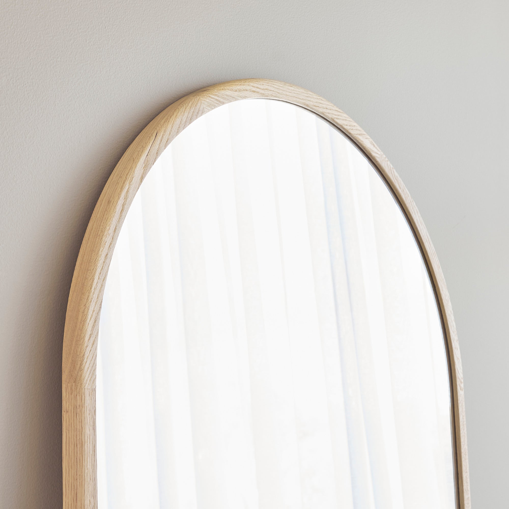 Oakleigh 180cm Arch Solid Oak Mirror Natural product image 6