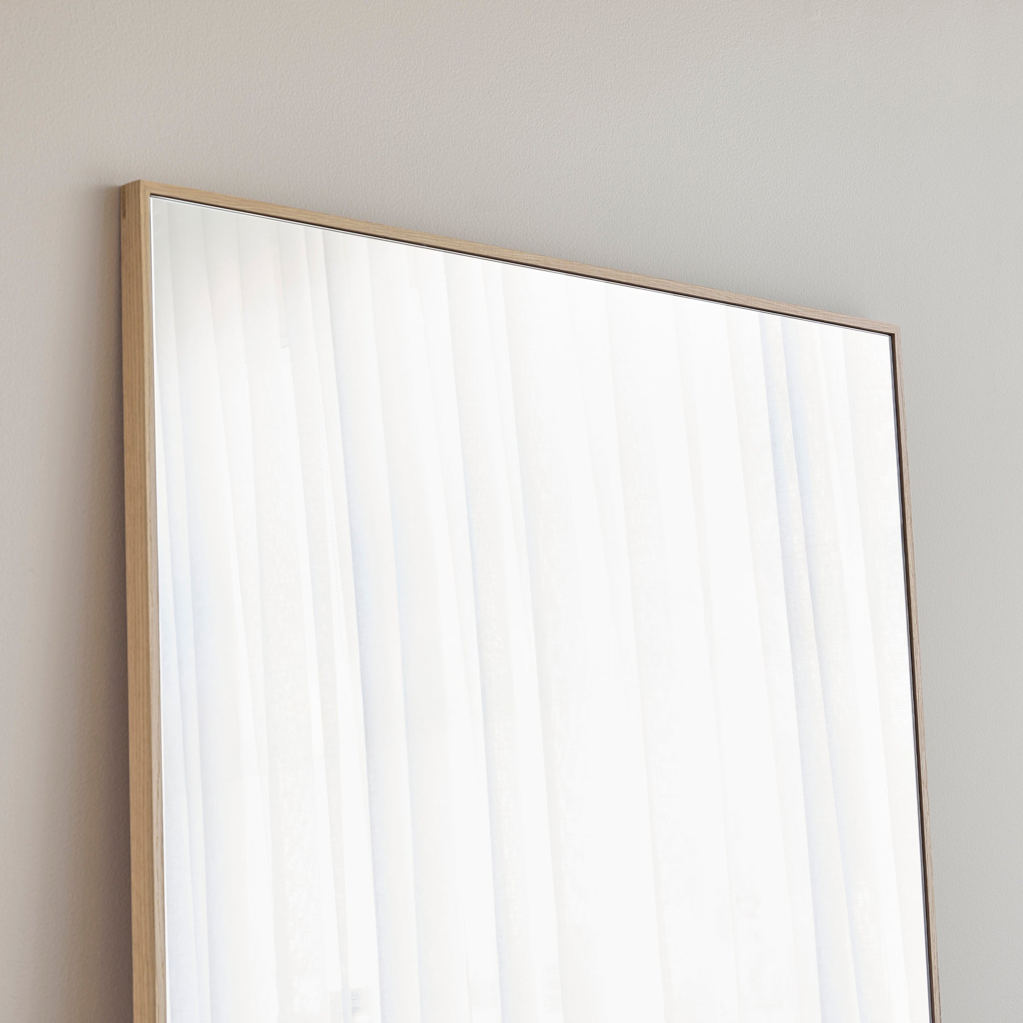 Oakleigh 180cm Rectangle Solid Oak Mirror Natural product image 6