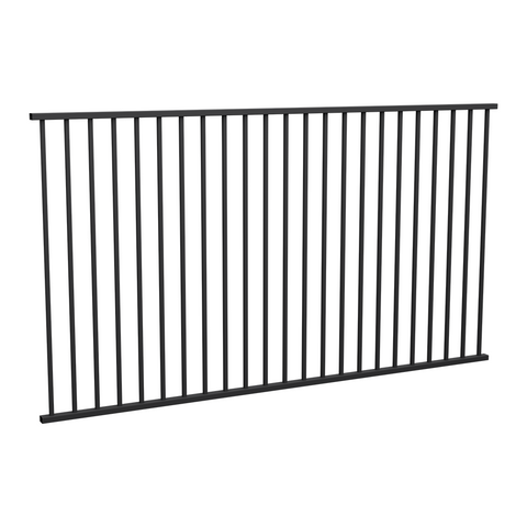 Square Aluminium Pool Fence Panels,  Burleigh Panel (16mm Sqr Tubes) - 2200 x 1200mm