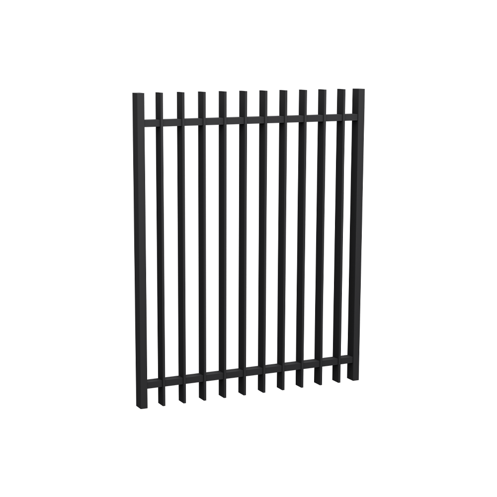 Byron Gate - Designer Aluminium Pool Fence Panel with 50x10mm Blade - 970 x 1200mm