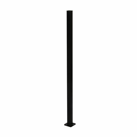 Aluminium Base Plated Pool Fence Post - 50 x 50mm x 1300mm, choice of colours