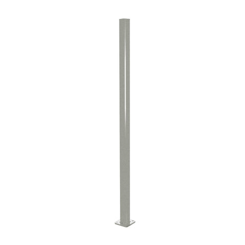 Aluminium Base Plated Pool Fence Post - 50 x 50mm x 1300mm, choice of colours