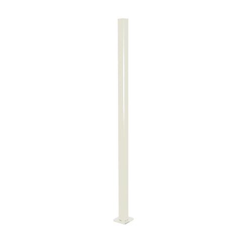 Aluminium Base Plated Pool Fence Post - 50 x 50mm x 1300mm, choice of colours