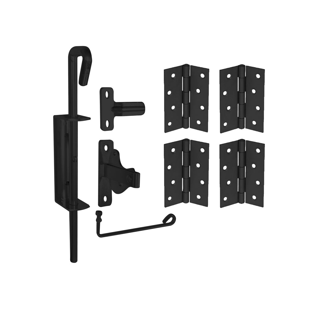 Coloursmart - Double Gate Kit,  1 x latch  4 x hinges, 1 x drop bolt,