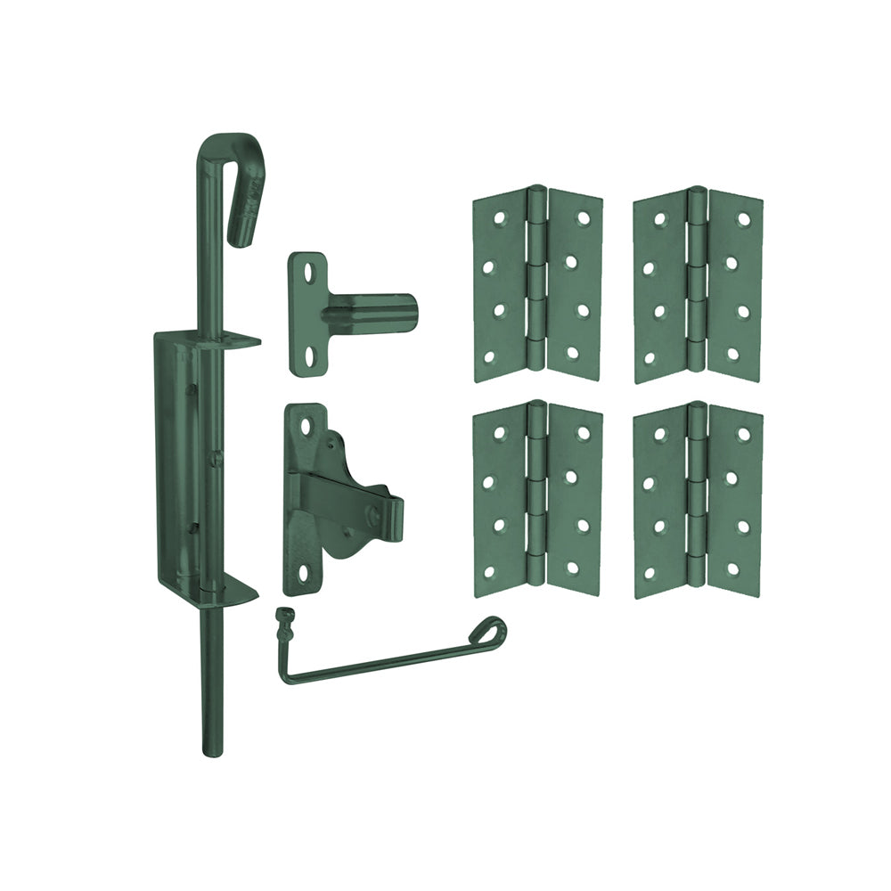 Coloursmart - Double Gate Kit,  1 x latch  4 x hinges, 1 x drop bolt,