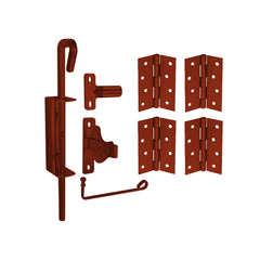 Coloursmart - Double Gate Kit,  1 x latch  4 x hinges, 1 x drop bolt,