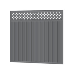 1800mm high Colorbond Lattice Fencing Gate 100% Australian Made (1720mm wide) 2x Sheets, 2x Stiles, 3x Rails, 1x Infill sheet, Screws.