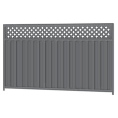1500mm high Colorbond Lattice Fencing Panel 100% Australian Made (2.4m wide) 3x Sheets, 2x Channel Posts, 3x Rails, 1x Infill sheet, Screws.