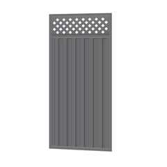 2100mm high Colorbond Lattice Fencing Gate 100% Australian Made (930mm wide) 1x Sheet, 2x Stiles, 3x Rails, 1x Infill sheet, Screws.