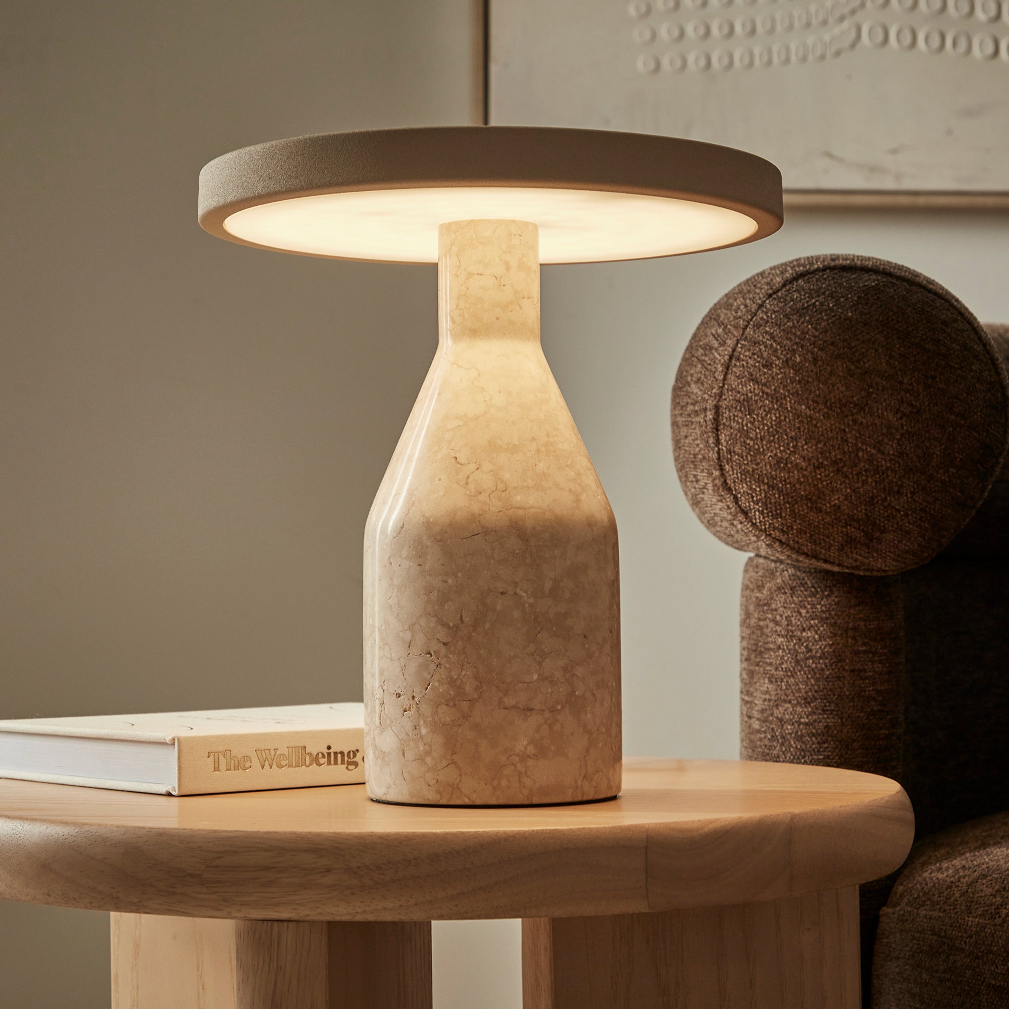 Oliver 24cm LED Table Lamp Beige product image 5