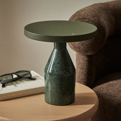 Oliver 24cm LED Table Lamp Olive lifestyle image