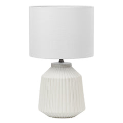 Pleat 57cm Modern Ceramic Table Lamp White product image 2