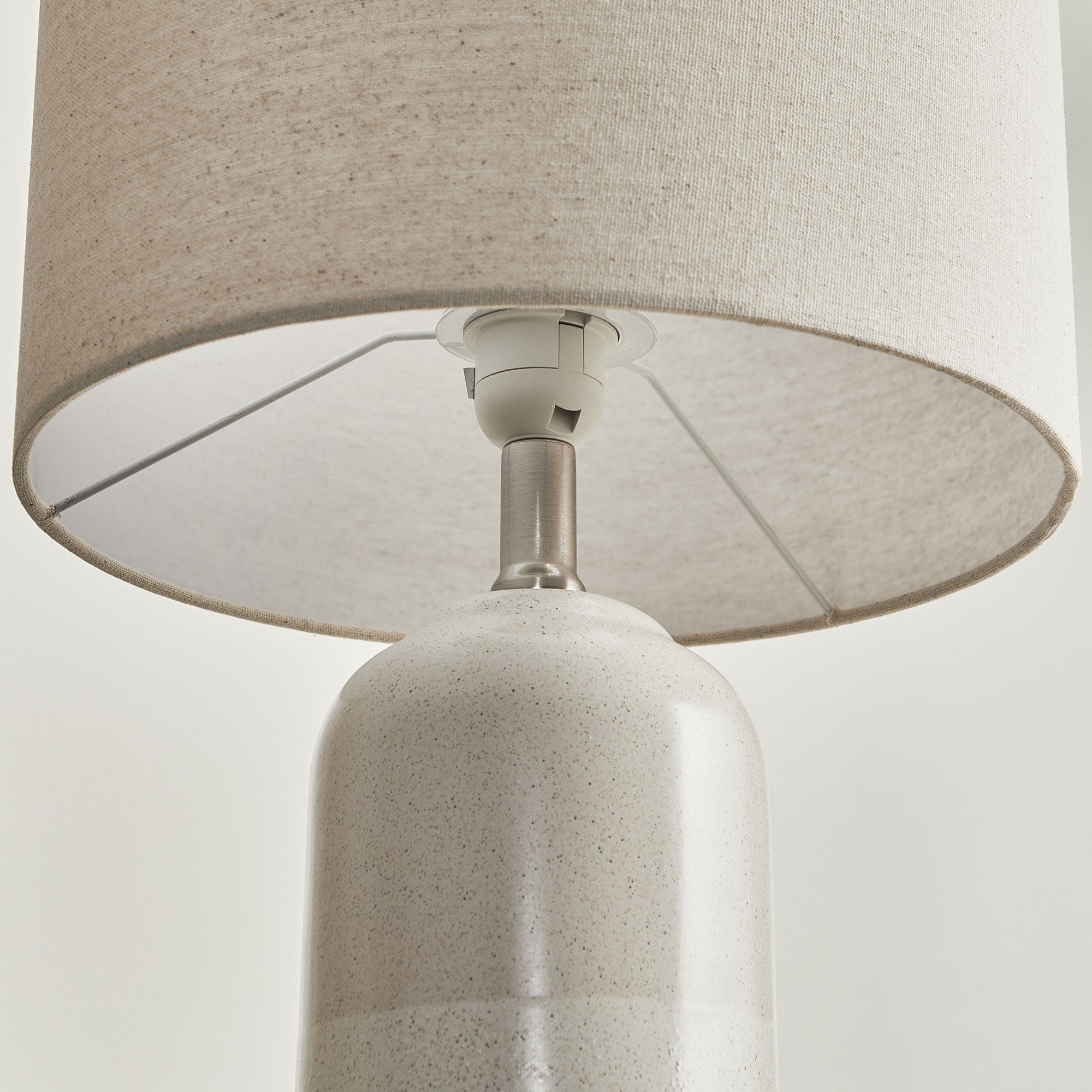 Clayton 61cm Modern Ceramic Table Lamp Cream product image 6
