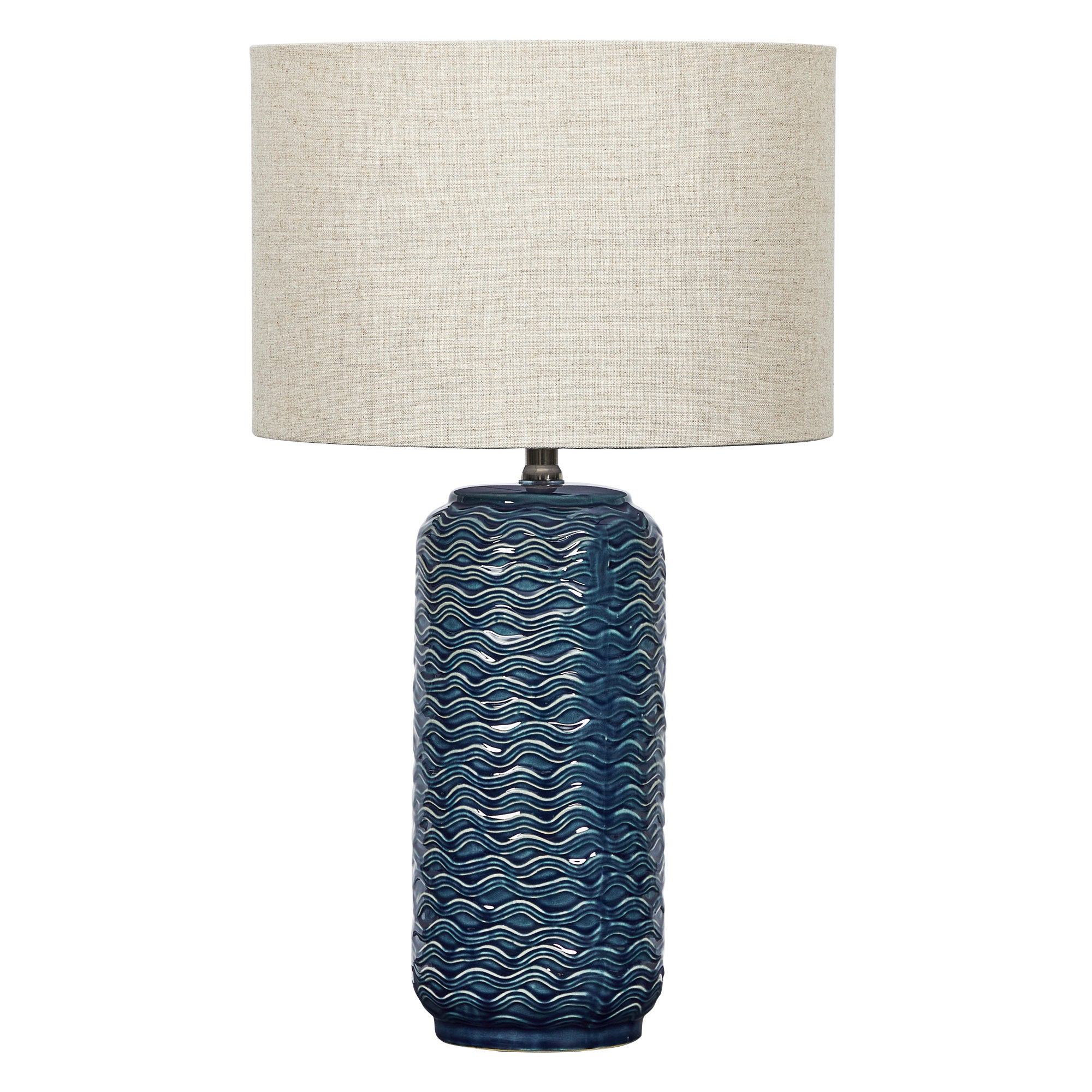 Mirage 63.5cm Modern Ceramic Table Lamp Blue product image 2