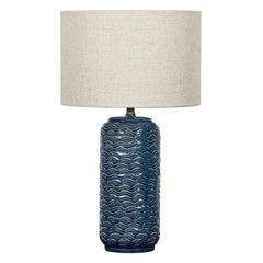 Mirage 63.5cm Modern Ceramic Table Lamp Blue product image 2