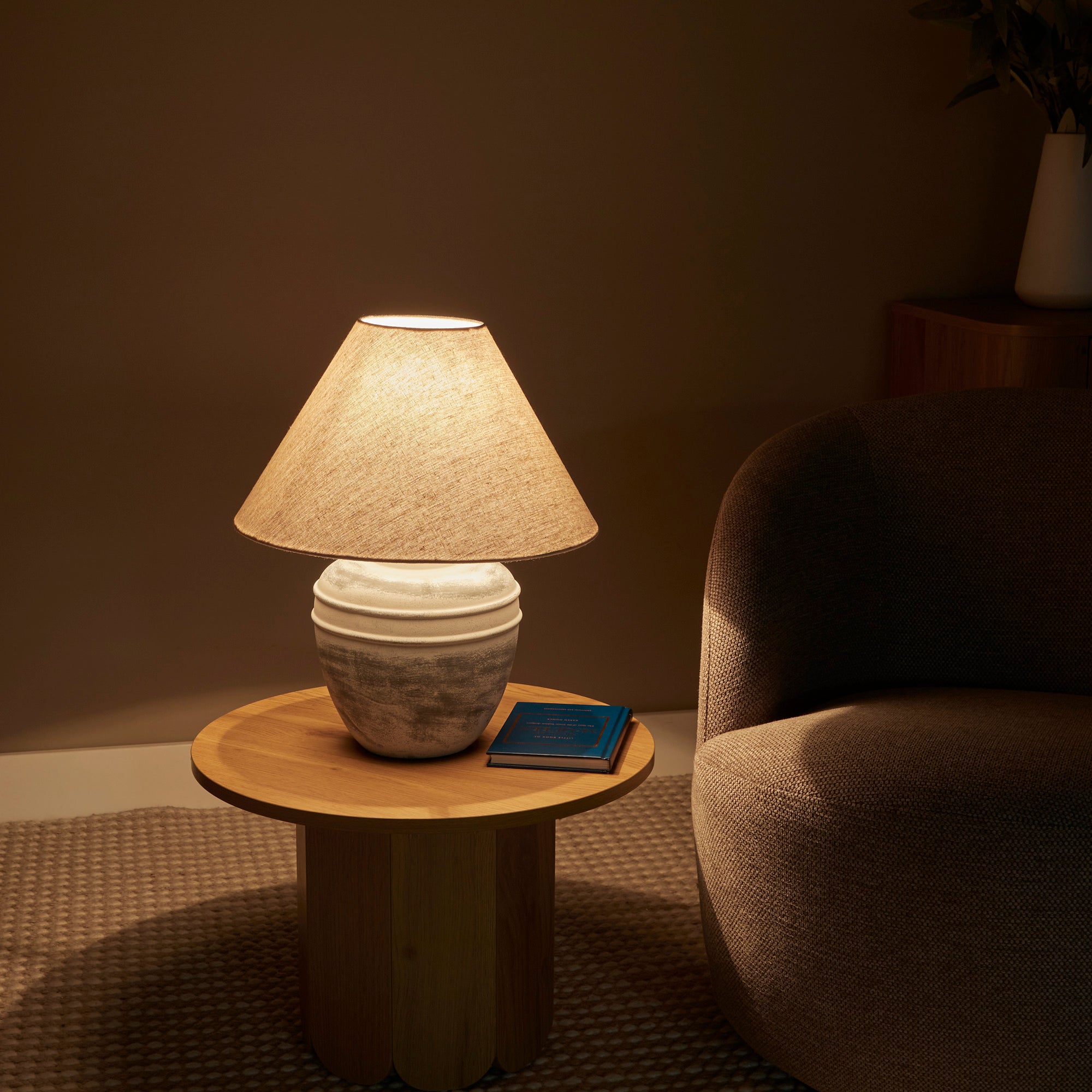 Katara 47cm Rustic Terracotta Table Lamp Beige product image 6