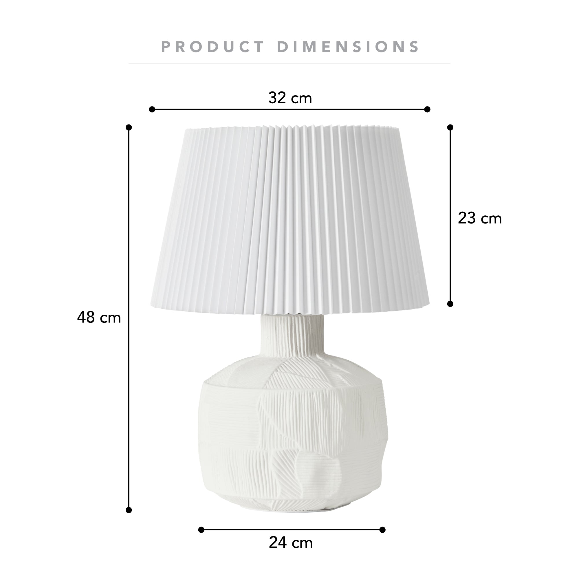 Cleo Table Lamp White product image 3