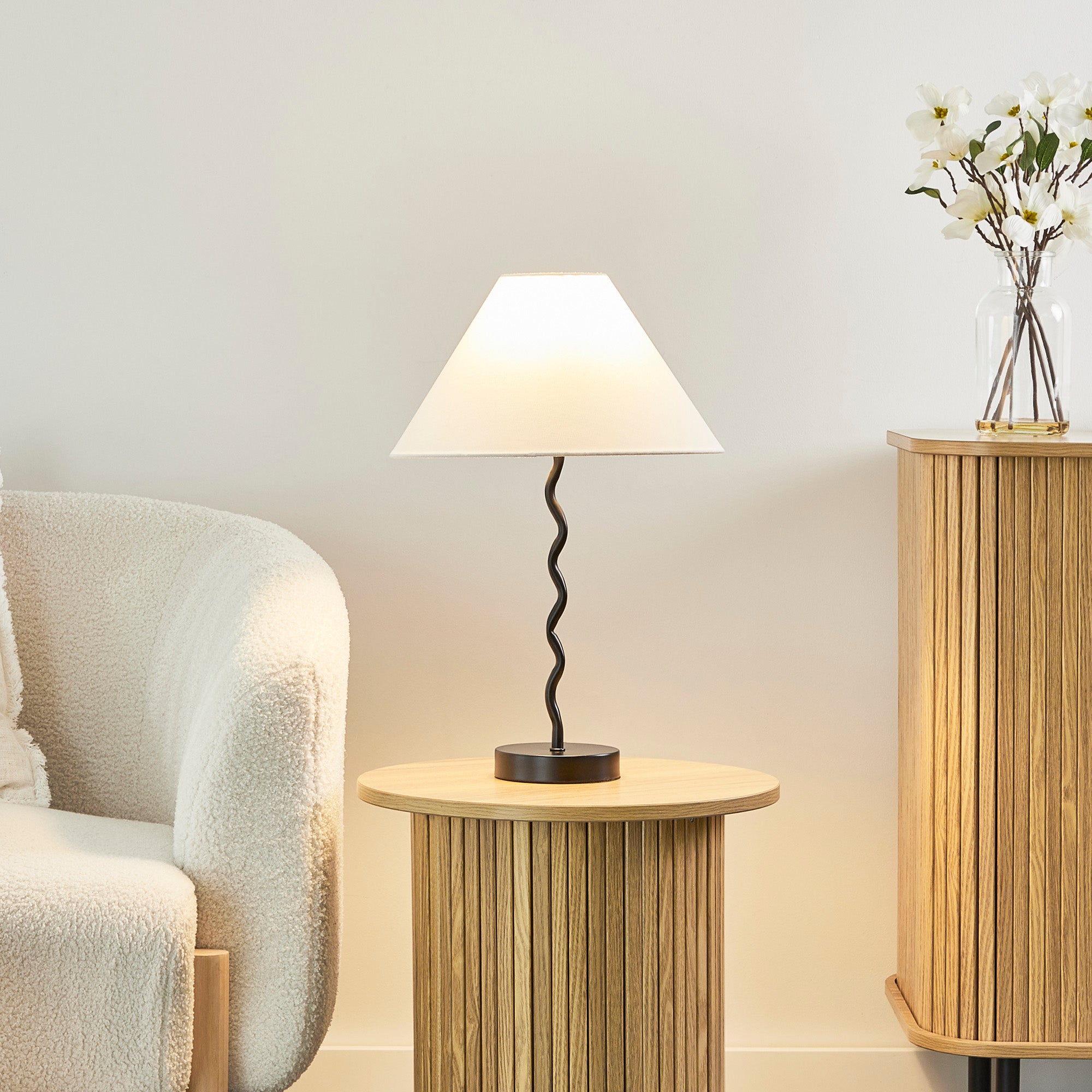 Lulu 48cm Squiggle Table Lamp Black product image 7