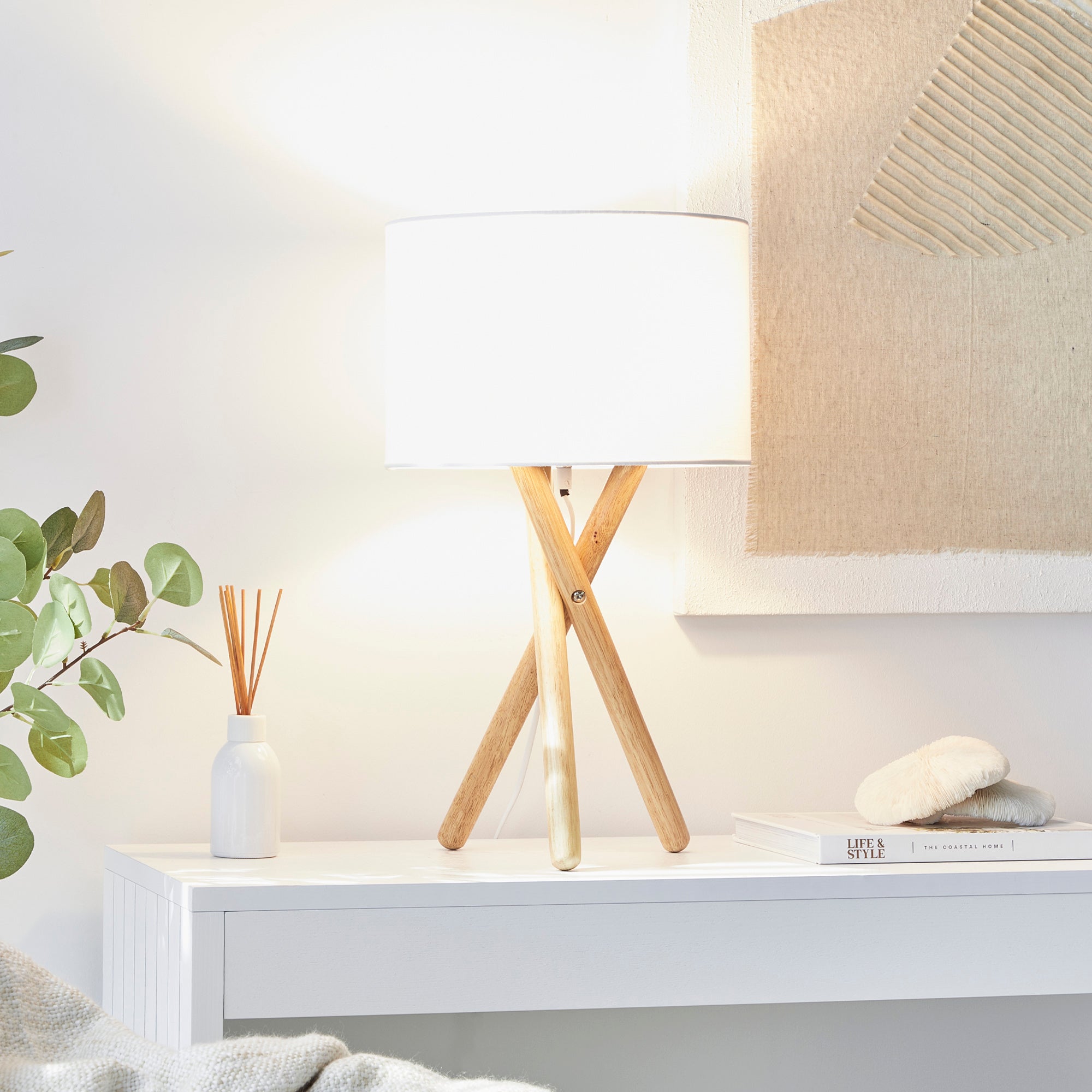 Byron 52cm Tripod Table Lamp Natural product image 7