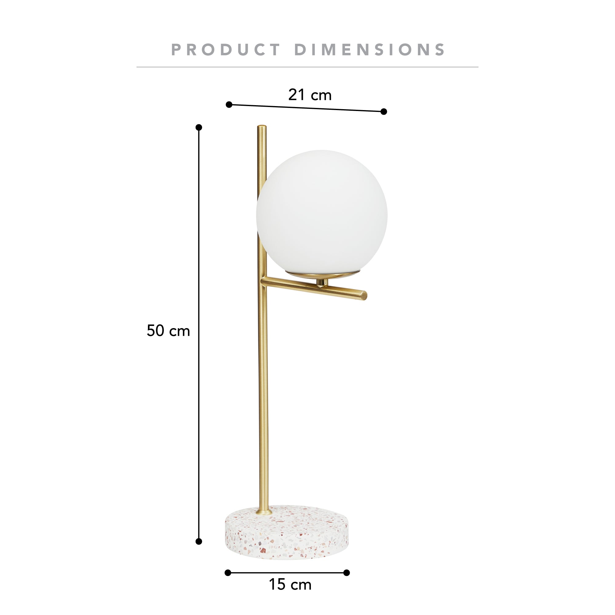 Mateo 50cm Table Lamp Gold product image 3