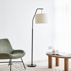 Astrid 165cm Hanging Floor Lamp Black lifestyle image