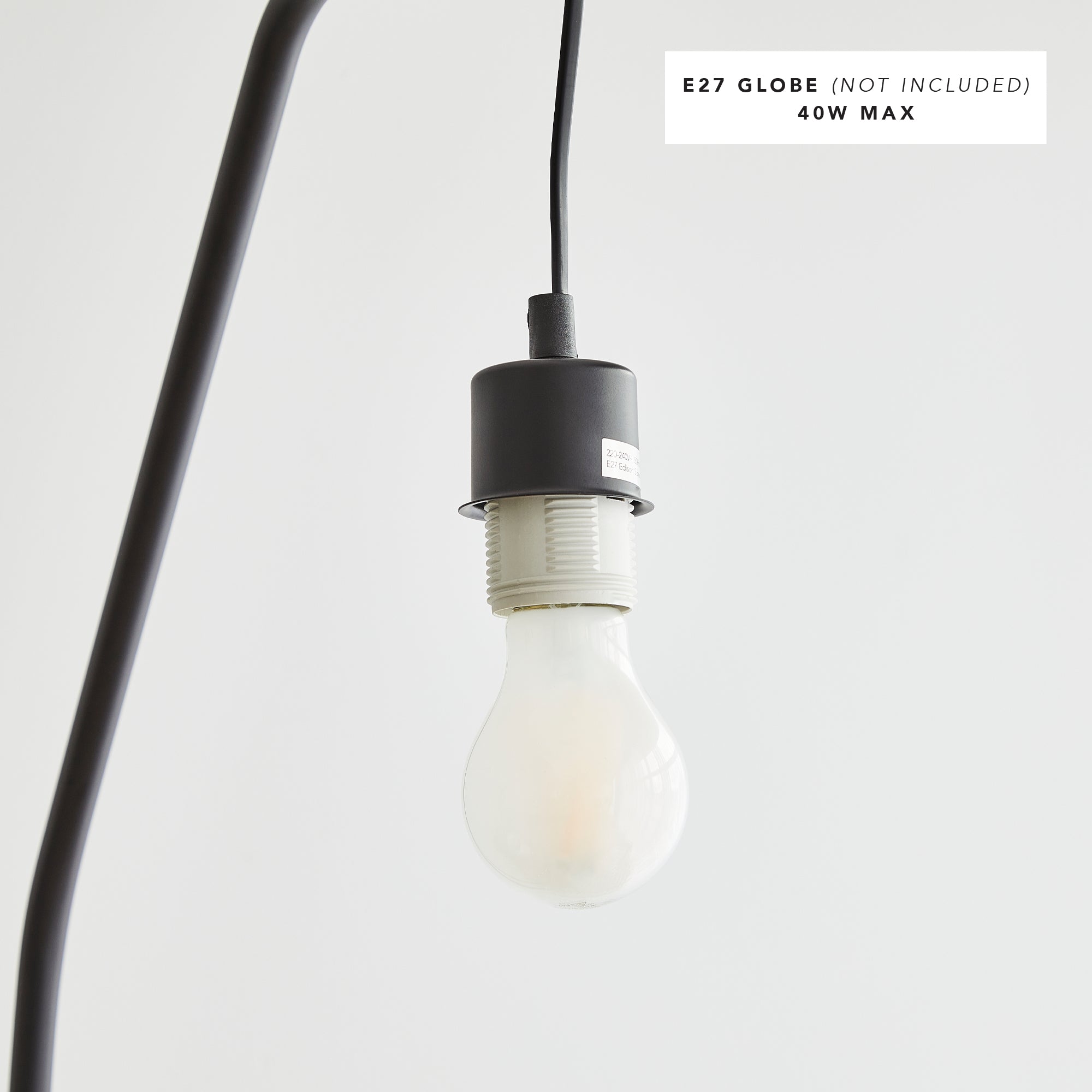 Astrid 165cm Hanging Floor Lamp Black product image 6