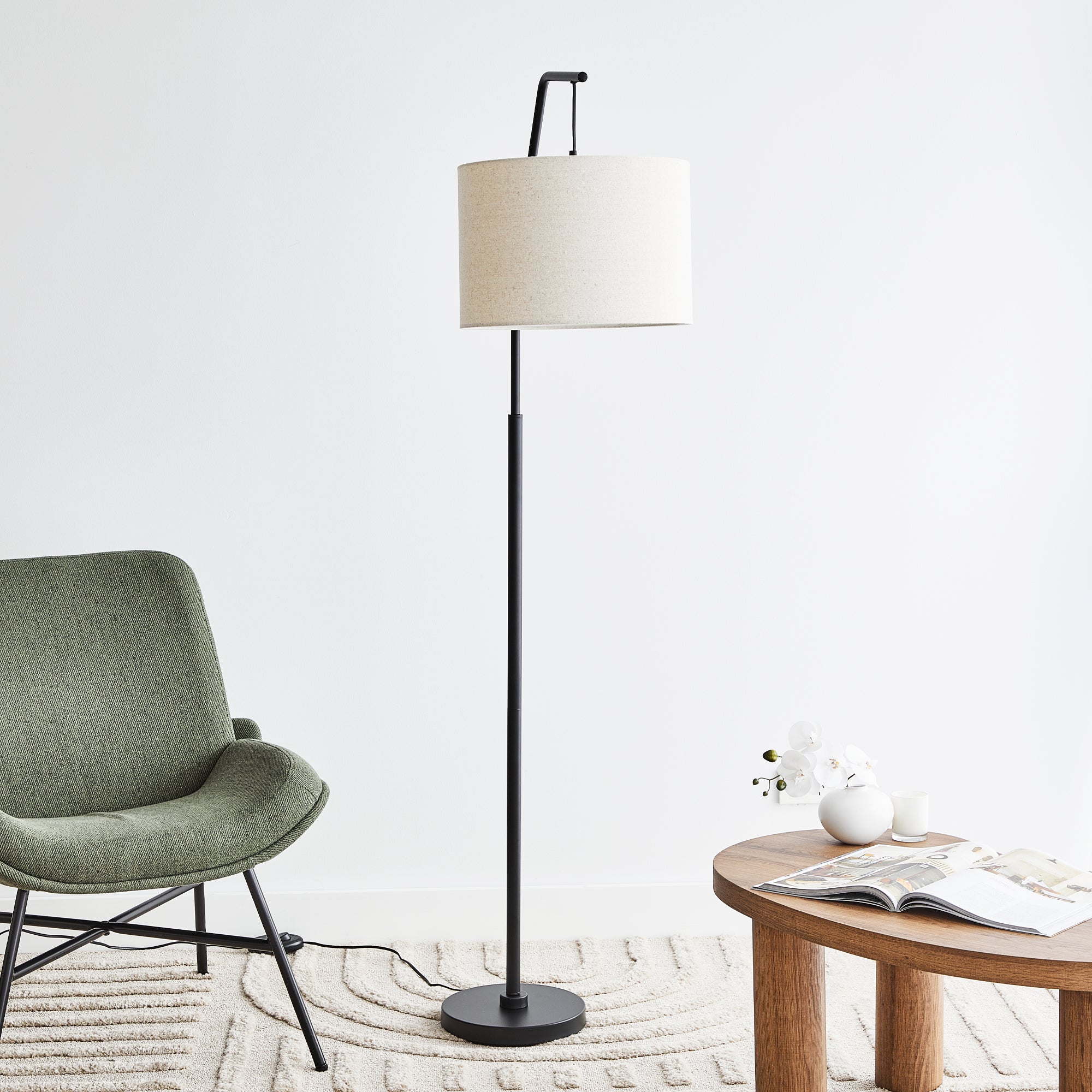 Astrid 165cm Hanging Floor Lamp Black product image 7