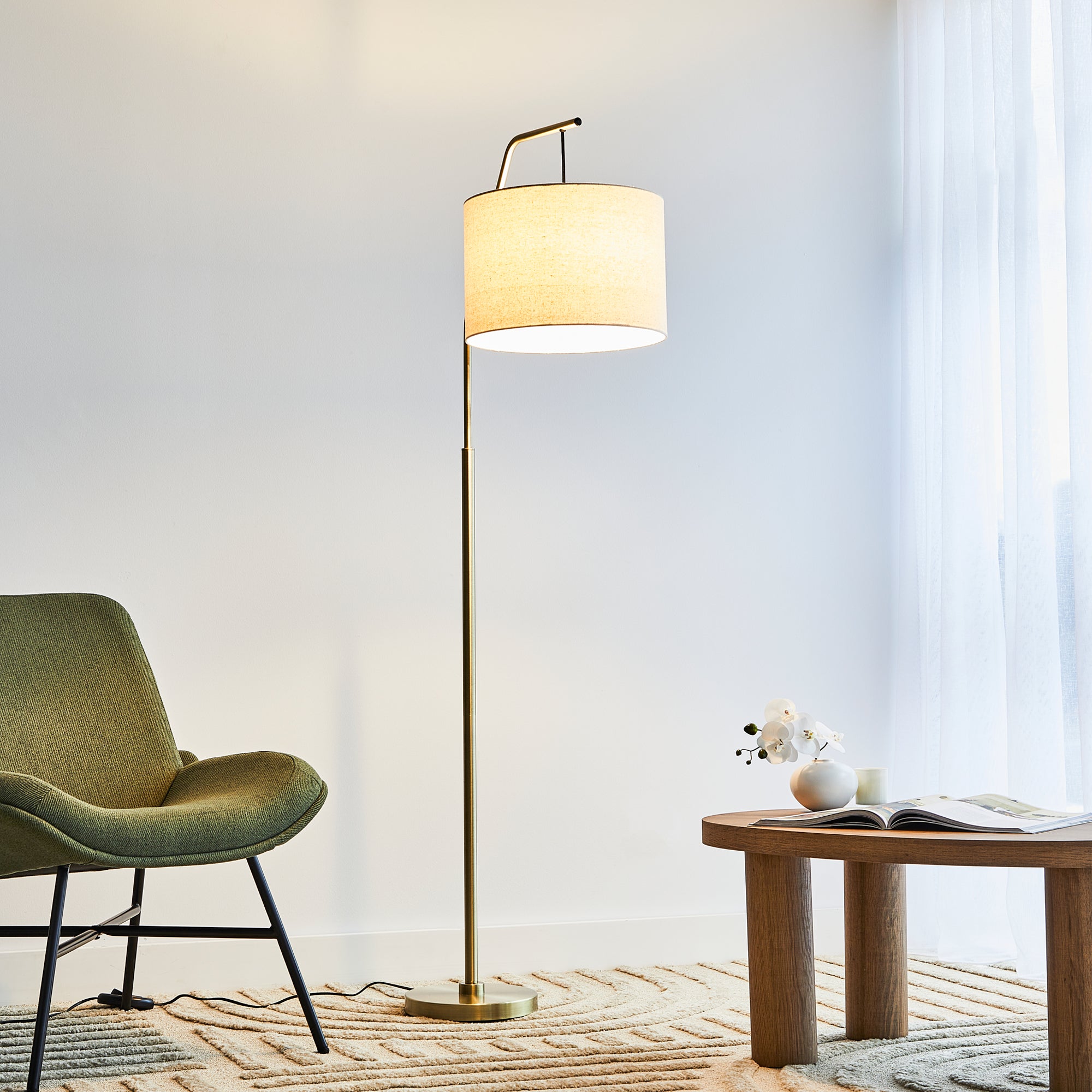 Astrid 165cm Hanging Floor Lamp Gold product image 5