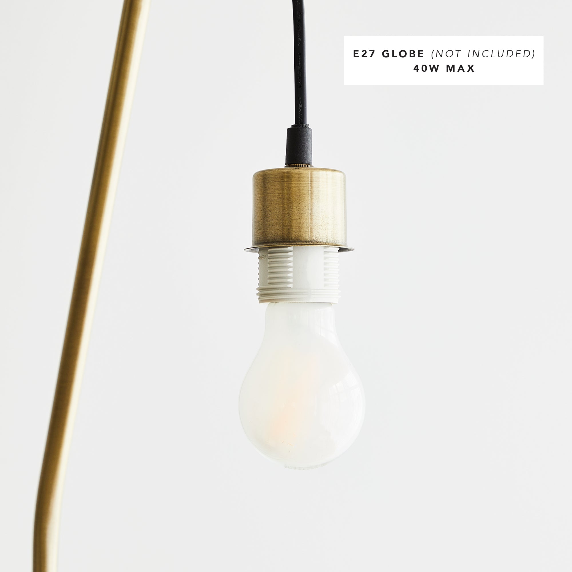 Astrid 165cm Hanging Floor Lamp Gold product image 6